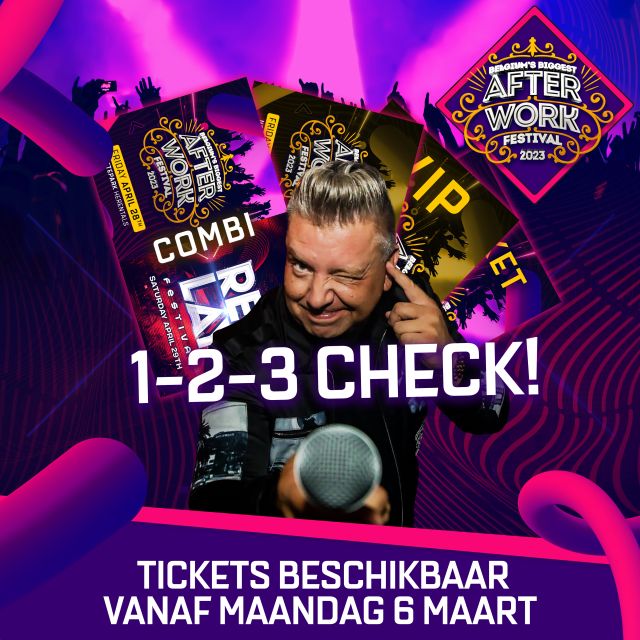 Tickets beschikbaar vanaf maandag 6 maart