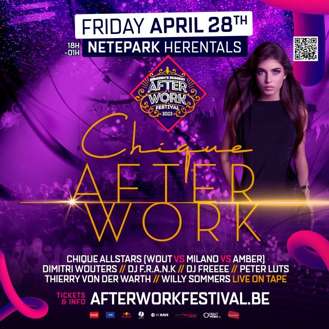 De volledige Line-Up voor Chique Afterwork is er!